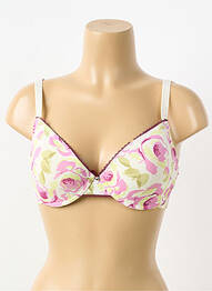 Sutien efect material satinat top sutien push-up bej SASSA femme