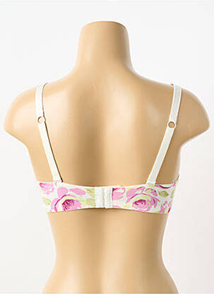 Sutien efect material satinat top sutien push-up bej SASSA femeie