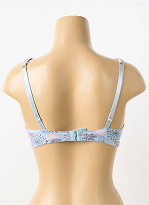 Sutien efect material satinat top sutien modelat albastru SASSA femeie