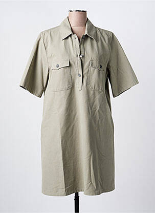 Rochie scurtă mâneci scurte mâneci scurte verde A.P.C. femeie