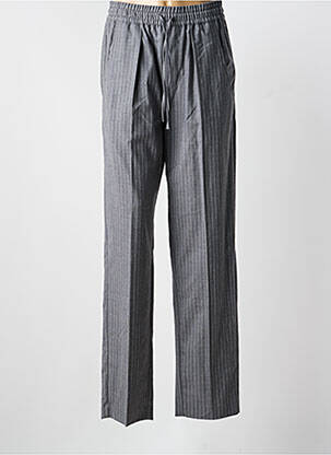 Pantalon drept talie cu cleme talie înaltă gri ISABEL MARANT femeie