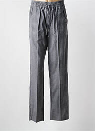 Pantalon drept talie cu cleme talie înaltă gri ISABEL MARANT femme