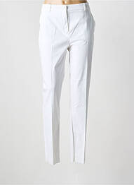 Pantalon slim țesătură poplin mărime normală alb MAX MARA femme