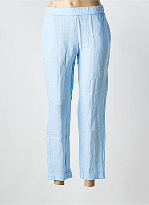 Pantalon 7/8 talie elastică mărime normală albastru WHYCI MILANO femeie