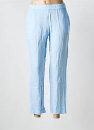 Pantalon 7/8 talie elastică mărime normală albastru WHYCI MILANO femme