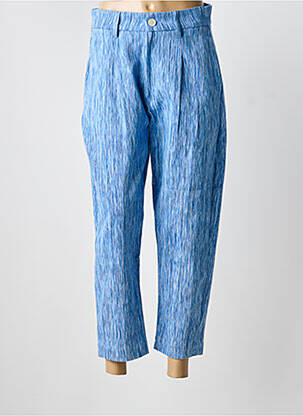 Pantalon 7/8 talie înaltă talie înaltă albastru MII femeie