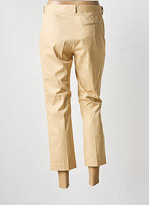 Pantalon 7/8 talie cu cleme mărime normală bej LIS LAREIDA femeie