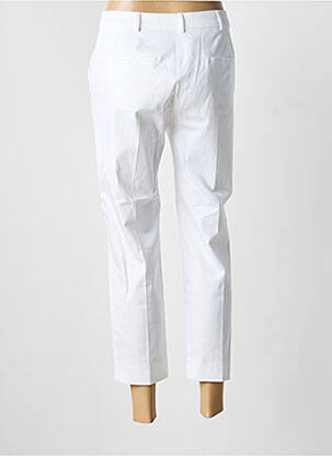 Pantalon 7/8 talie cu cleme mărime normală alb MAX MARA femeie