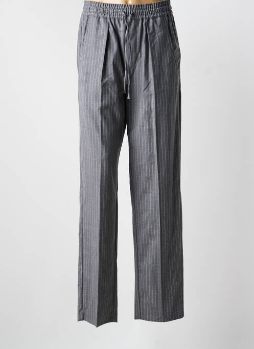 Pantalon drept gri ISABEL MARANT femeie