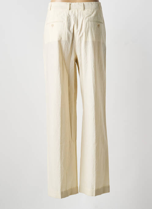 Pantalon larg bej A.P.C. femeie
