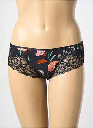 Shorty efect material satinat negru AUBADE femeie