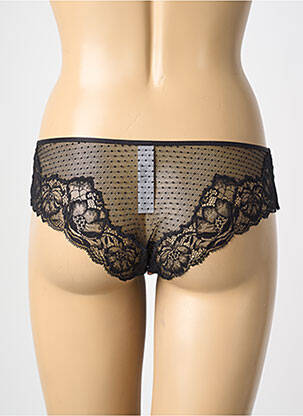 Shorty efect material satinat negru AUBADE femeie