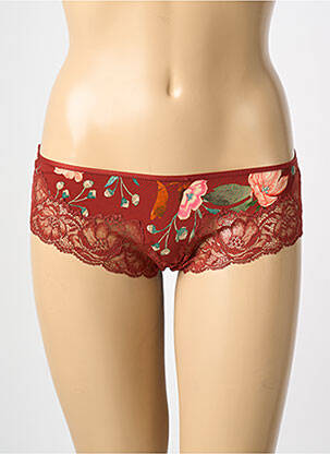 Shorty efect material satinat maro AUBADE femeie