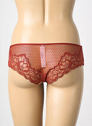 Shorty efect material satinat maro AUBADE femeie