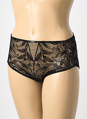 Chilot cu talie înaltă bi-materie negru AUBADE femme