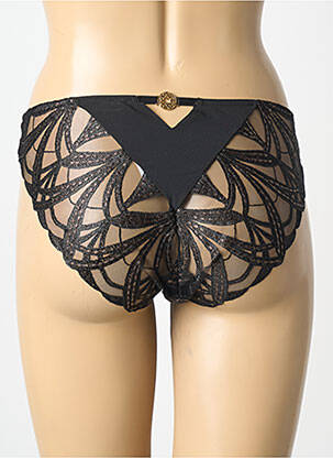 Chilot efect material satinat negru ELIE SAAB X AUBADE femeie
