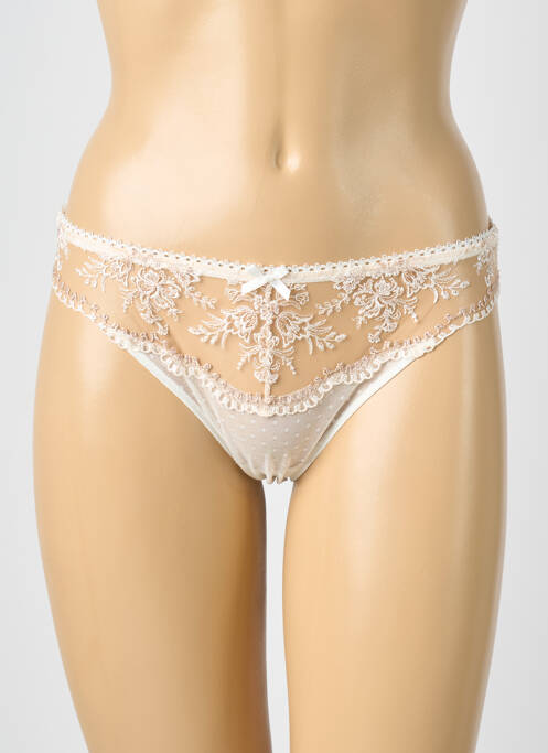 Chilot țesătură satinată bej AUBADE femme