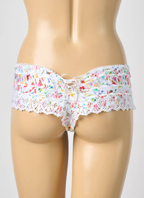 Tanga țesătură satinată alb AUBADE femme