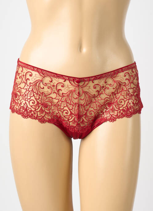 Shorty bi-materie roșu KARL LAGERFELD X AUBADE femme