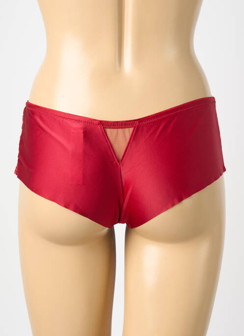 Shorty bi-materie roșu KARL LAGERFELD X AUBADE femme