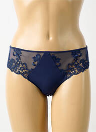 Chilot efect material satinat albastru închis SIMONE PERELE femme