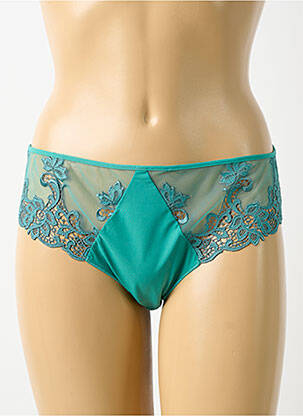 Chilot efect material satinat albastru SIMONE PERELE femeie