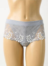 Shorty broderie gri SIMONE PERELE femme