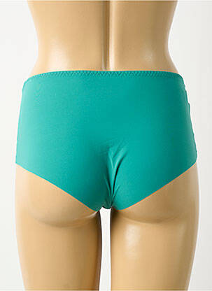 Shorty efect material satinat albastru SIMONE PERELE femeie