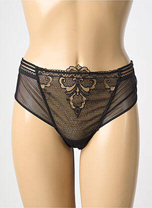 Chilot efect material satinat negru SIMONE PERELE femme