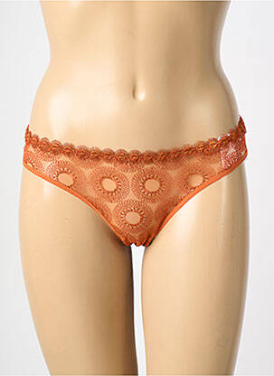 Tanga broderie portocalie SIMONE PERELE femeie