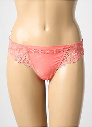 Tanga broderie roz SIMONE PERELE femeie