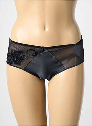 Chilot efect material satinat negru SIMONE PERELE femeie