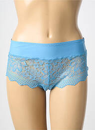 Shorty efect material satinat albastru SIMONE PERELE femme