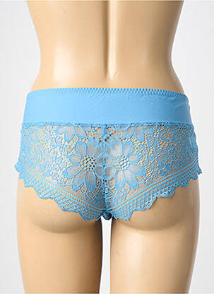 Shorty efect material satinat albastru SIMONE PERELE femeie