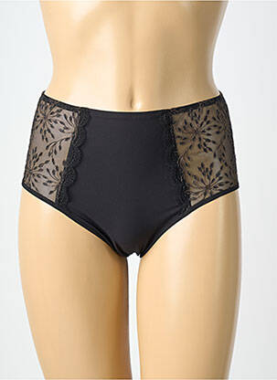 Chilot cu talie înaltă bi-materie negru SIMONE PERELE femme