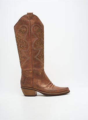 Cizme vârf ascuțit toc de 4 la 6 cm maro FELMINI femme