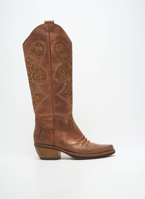 Cizme vârf ascuțit toc de 4 la 6 cm maro FELMINI femme