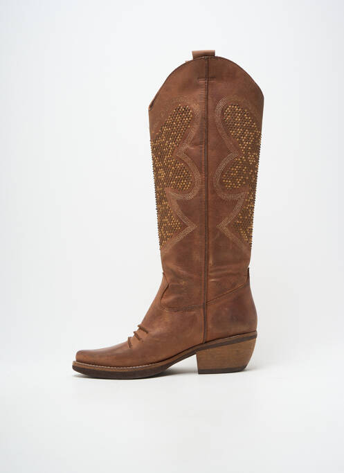 Cizme vârf ascuțit toc de 4 la 6 cm maro FELMINI femme