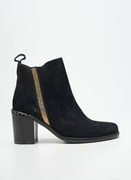 Botine/ghete nubuc toc de 4 la 6 cm negru LA VIE EST BELLE femme