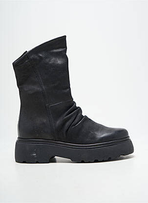 Botine/ghete vârf rotund toc de 4 la 6 cm negru MJUS femeie