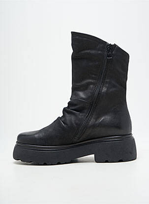 Botine/ghete vârf rotund toc de 4 la 6 cm negru MJUS femeie