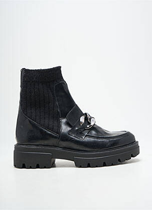 Botine/ghete toc mic toc de 4 la 6 cm negru FOLLIA DOLCE femeie