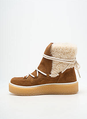Botine/ghete nubuc toc de 4 la 6 cm maro PHILIPPE MORVAN femeie