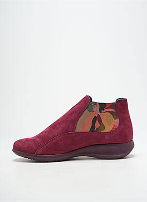 Botine/ghete vârf rotund toc de 4 la 6 cm violet HIRICA femeie