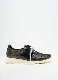 Adidași țesătură satinată toc plat până la 3 cm negru GEO-REINO femme