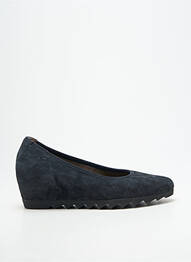 Pantofi cu toc nubuc toc de 4 la 6 cm albastru GABOR femme