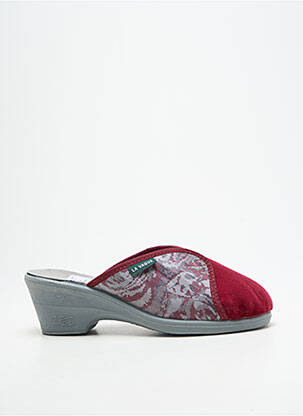 Papuci/pantofi de casă vârf rotund toc de 4 la 6 cm violet LA VAGUE femeie
