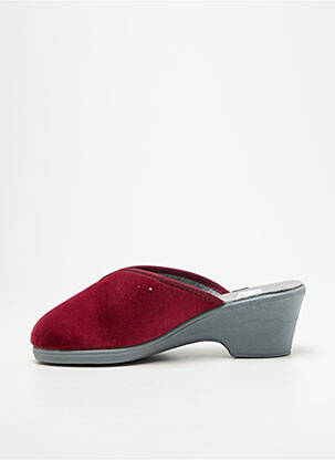 Papuci/pantofi de casă vârf rotund toc de 4 la 6 cm violet LA VAGUE femeie