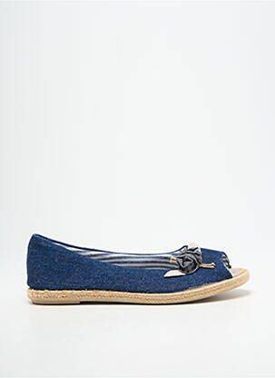 Espadrile vârf deschis toc plat până la 3 cm albastru LA VAGUE femeie