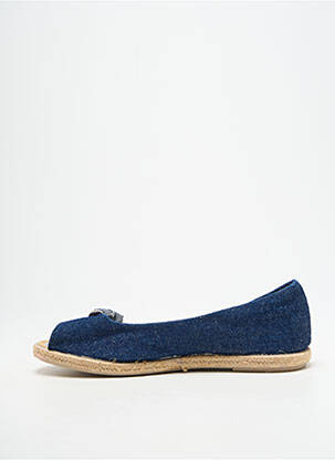 Espadrile vârf deschis toc plat până la 3 cm albastru LA VAGUE femeie